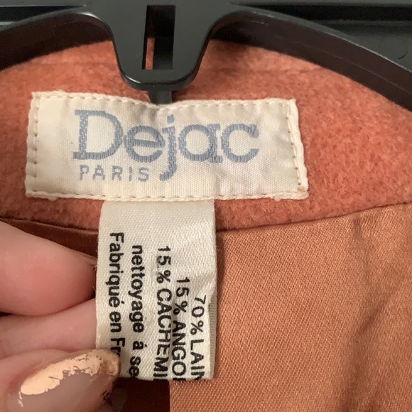Vintage 1970s Dejac Paris wool coat. - Picture 2 of 3